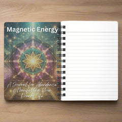 Magnetic Energy Manifestation Journal - Align, Attract, Achieve | Spiritual & Motivational Notebook