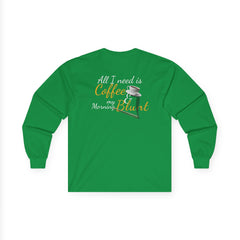 Coffee & Cannabis: Long-Sleeve T-Shirt for Morning Blunt Lovers