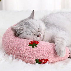 Quilted Faux Fur Pet Pillow