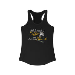 Coffee & Cannabis Vibes – Women's Marijuana-Themed Tank Top